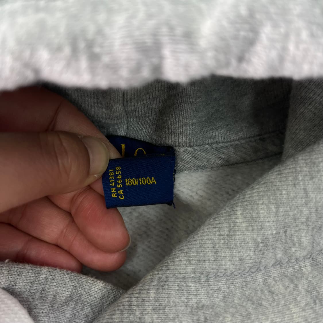 100 폴로랄프로렌 스몰포니 그레이 후드티 상품이미지4