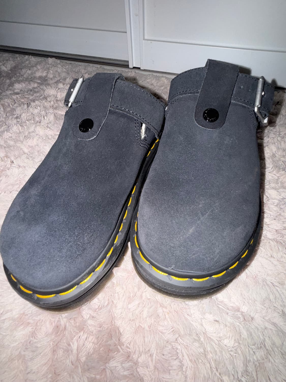 닥터마틴 제브잭 스웨이드 슬링백 플랫폼 뮬 블랙  상품이미지1