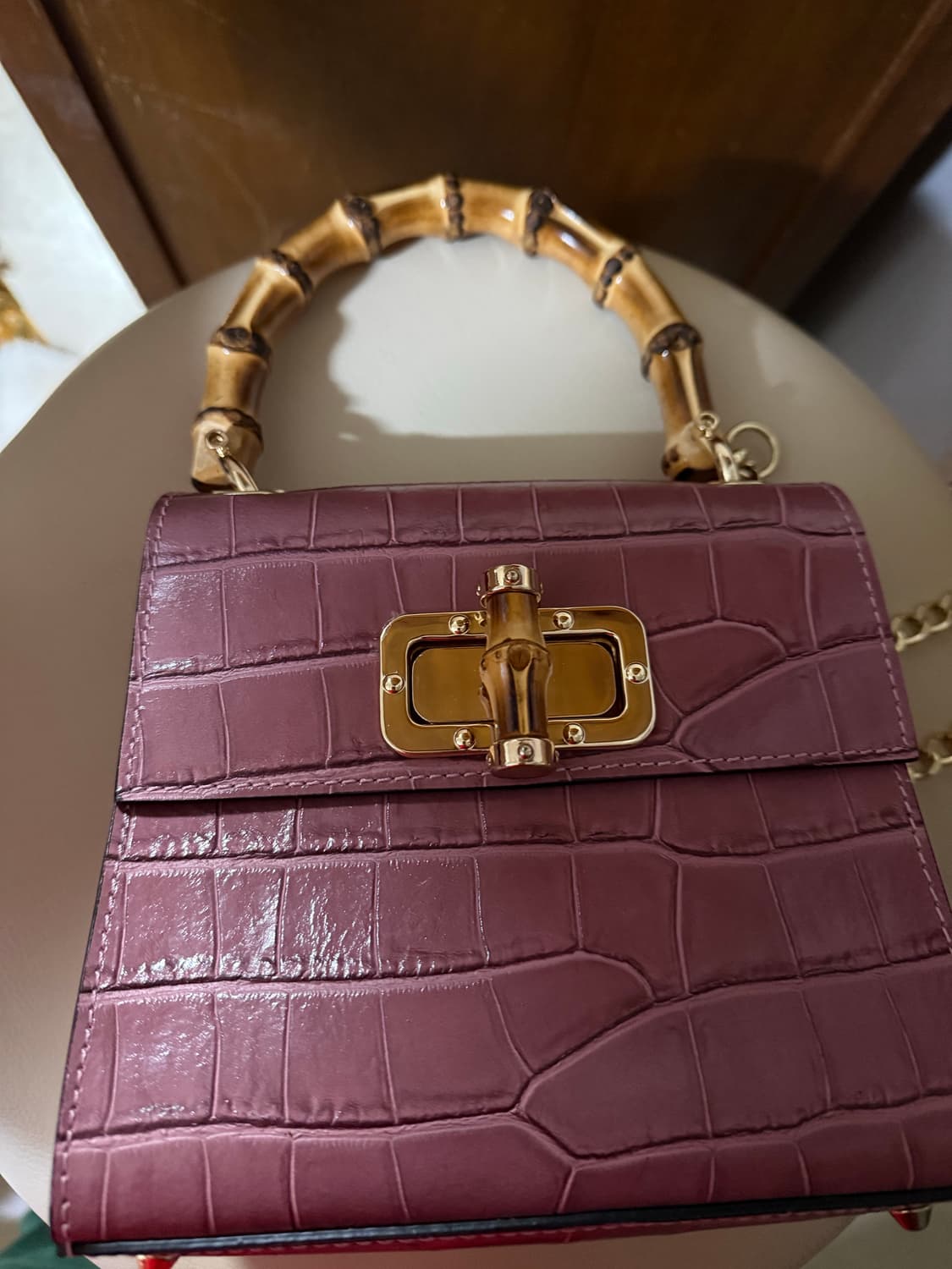 통가죽미니뱀부가방거의새거 상품이미지5