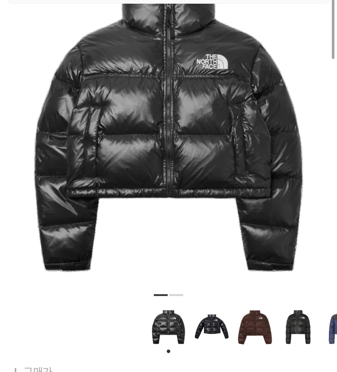 노스페이스 눕시 크롭패딩 상품이미지1