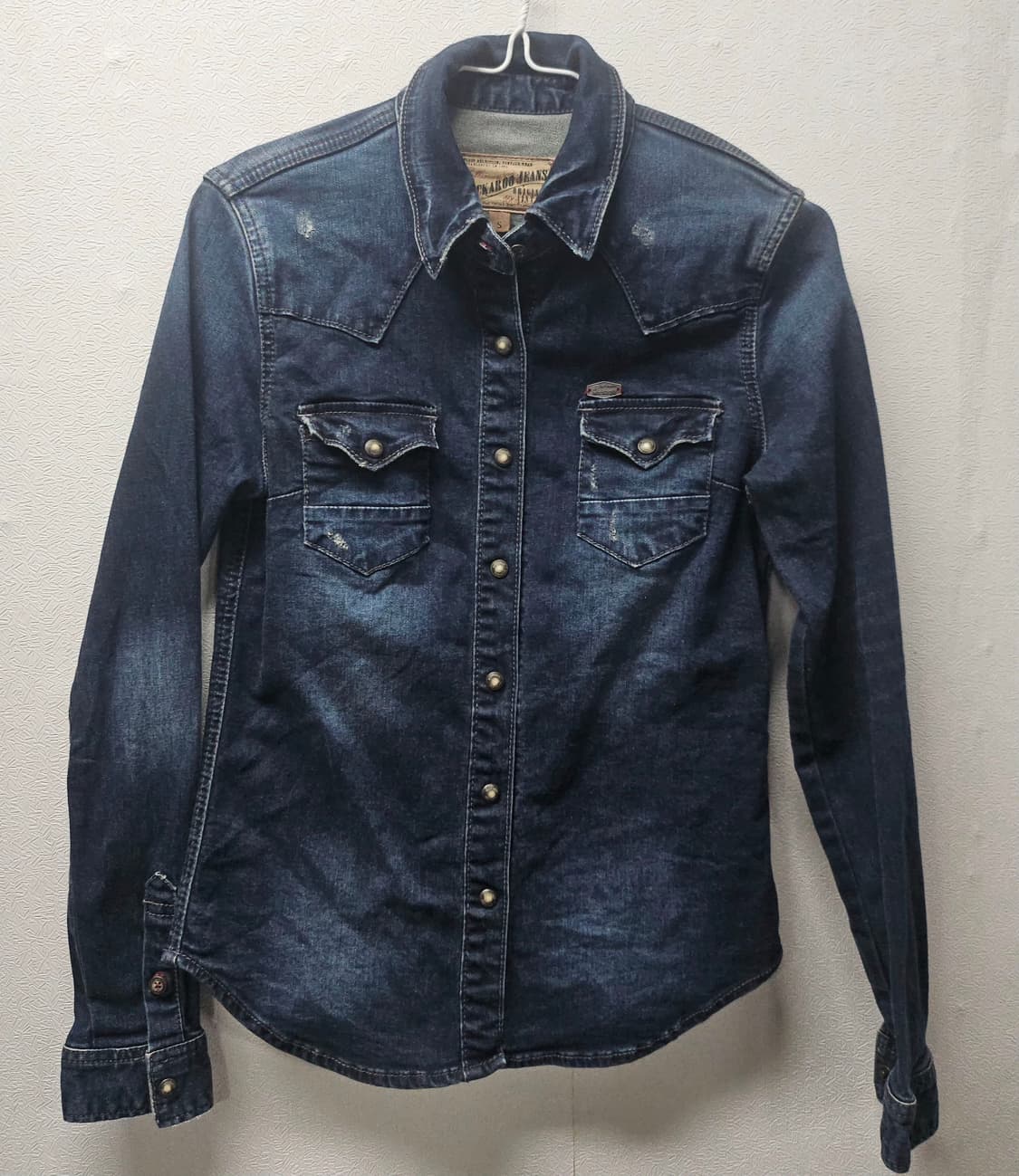 버커루 스판 데님  셔츠 남방 S 상품이미지1