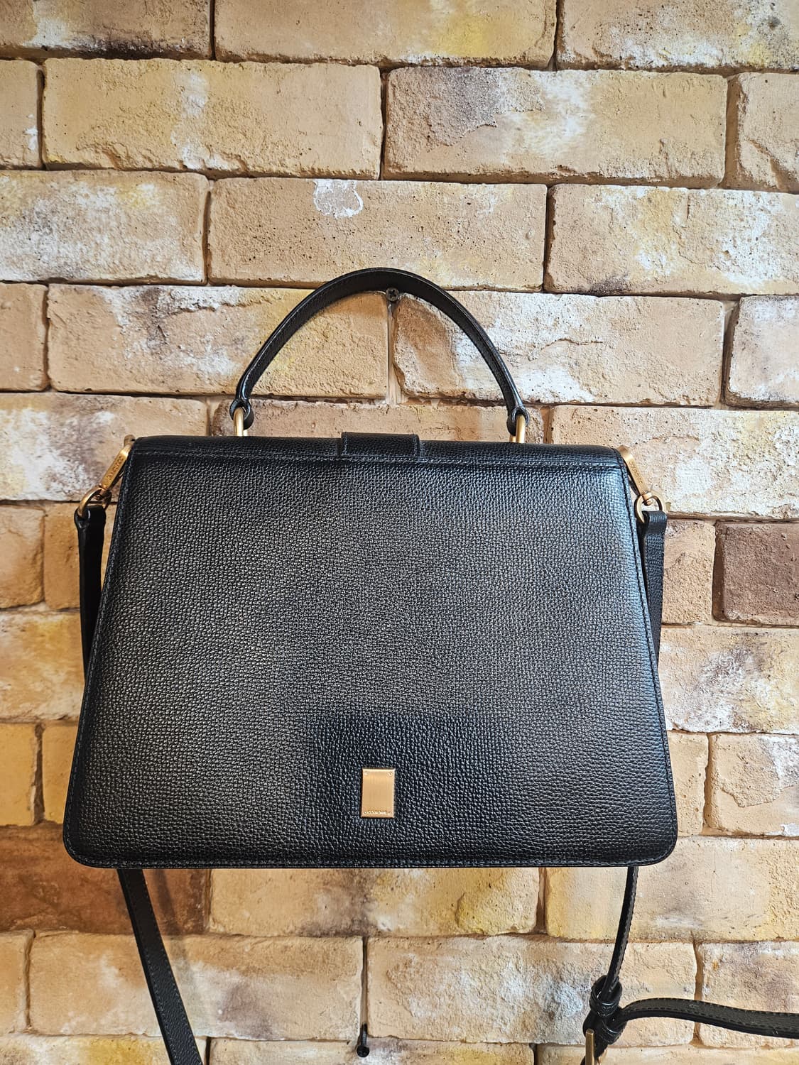 쿠론 블랙 토트백 겸 크로스백 상품이미지2