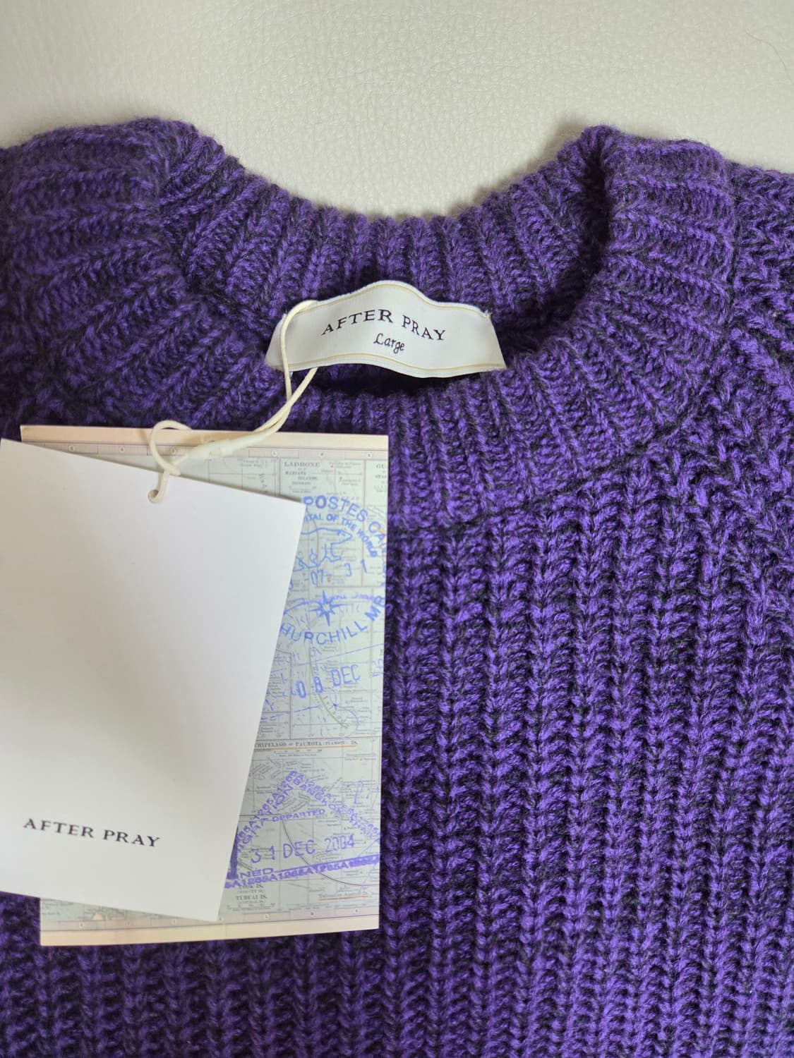 [새상품]애프터프레이 안타르시아 니트 퍼플 상품이미지1