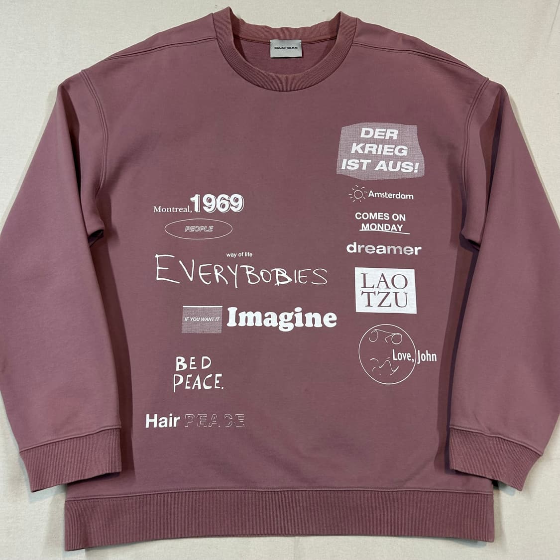 XL) 솔리드옴므 우영미 스웻 맨투맨 상품이미지2