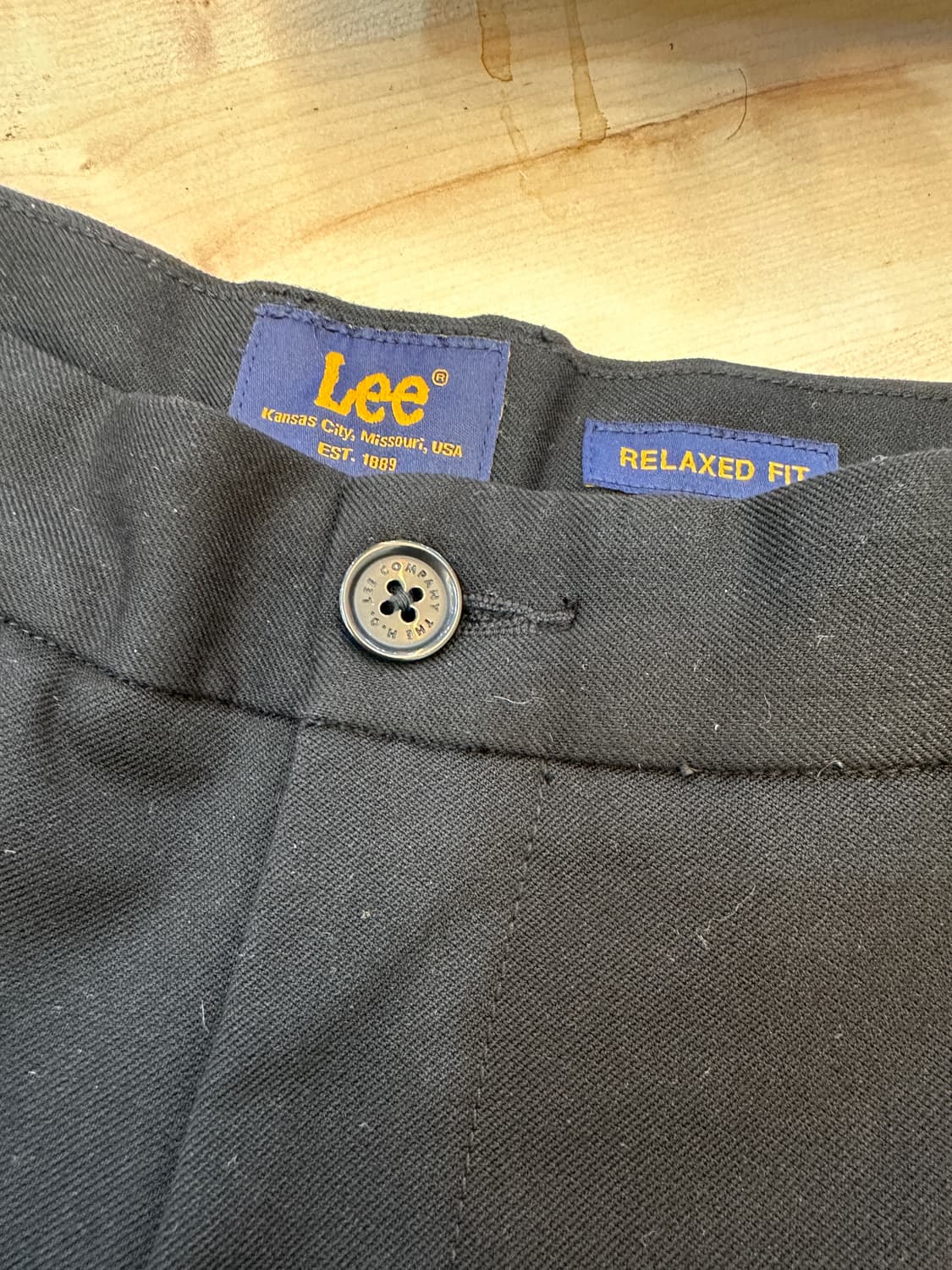 34) LEE 리 블랙 핀턱 슬랙스 릴렉스핏 상품이미지4