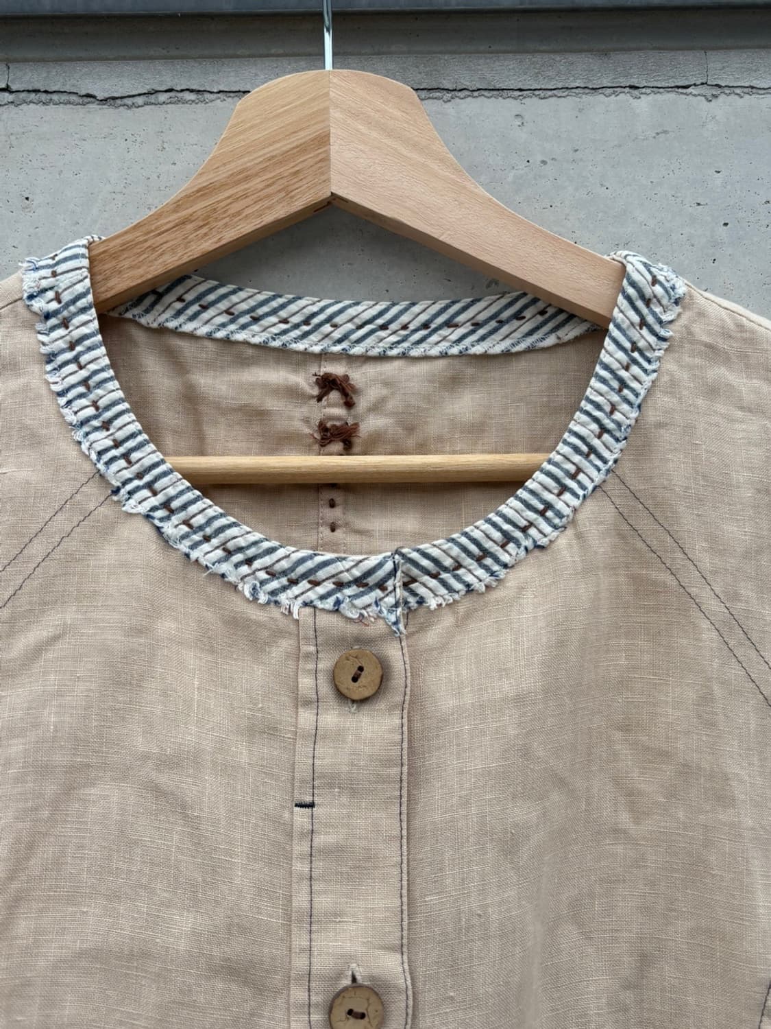 Japanese Beige Button Vest 상품이미지6