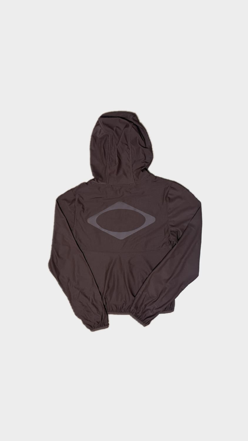 미스치프 후디드 와플 집업 브라운 상품이미지4