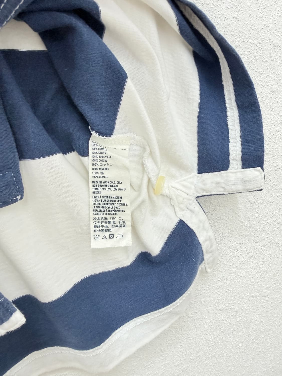 빈티지 아베크롬비 키즈 네이비 보더 카라티 상품이미지6