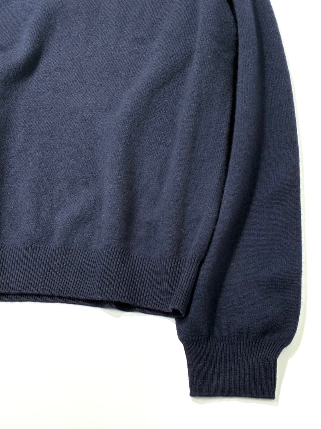 DANTON 단톤 램스울 라운드넥 크루넥 니트 다크 네이비 44사이즈 상품이미지3