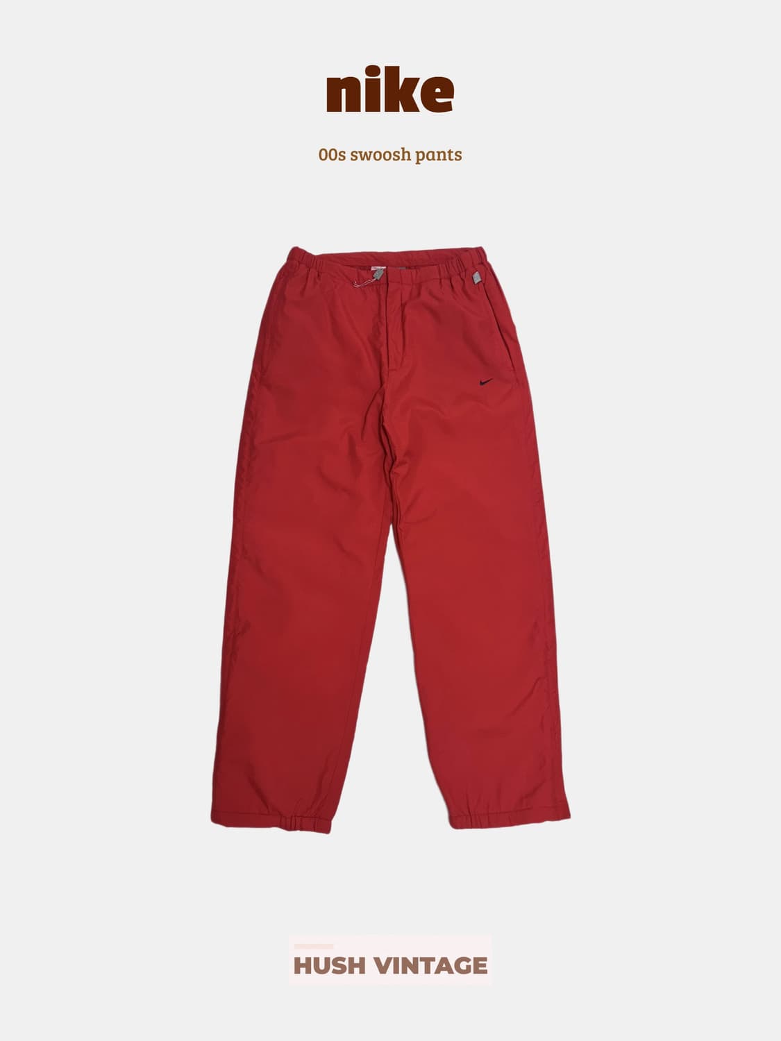 나이키 00s 테니스라인 스우시 누빔 나일론 팬츠 상품이미지1