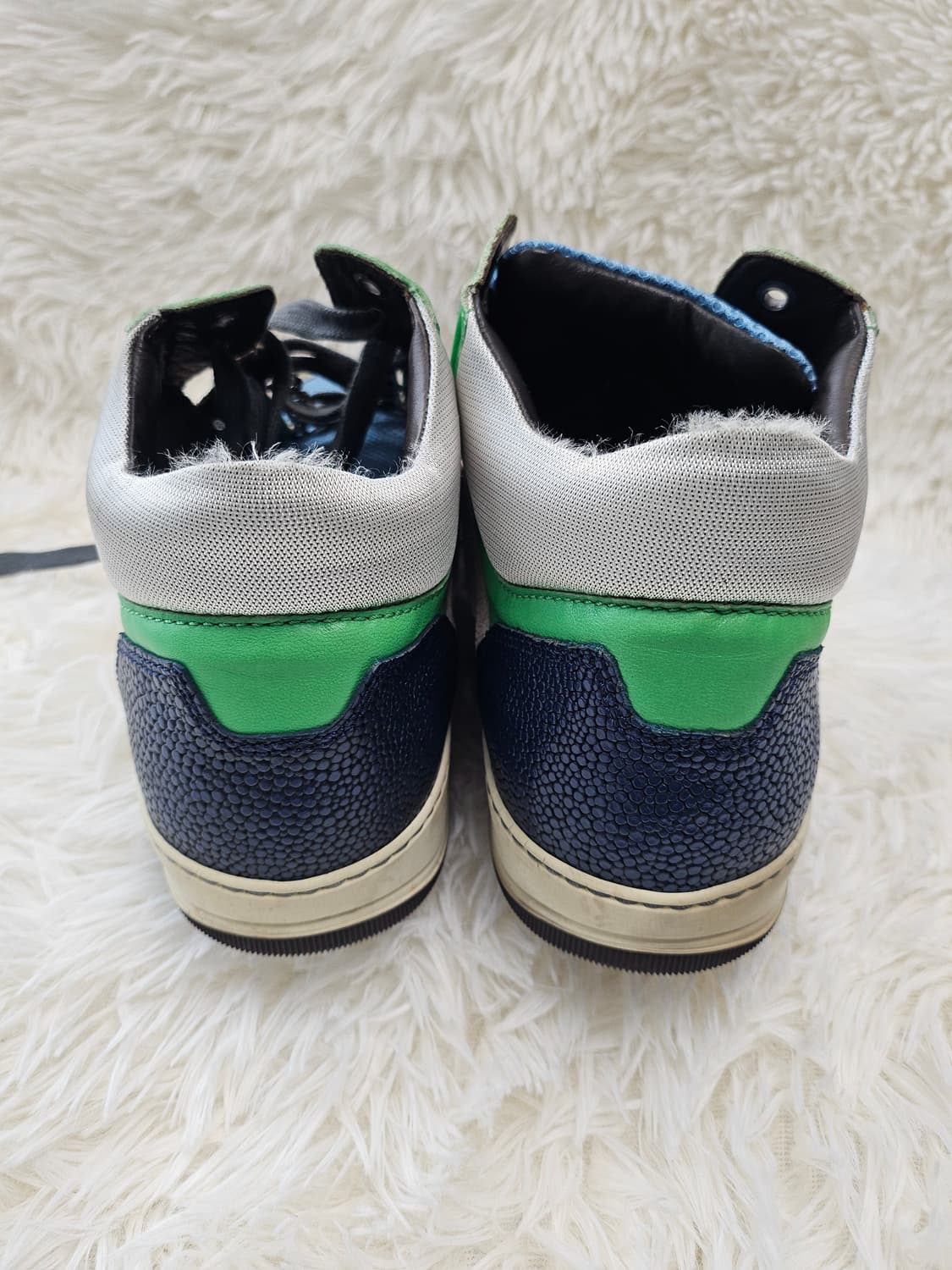 랑방 컬러블록 미드탑 스니커즈 265 7 상품이미지4