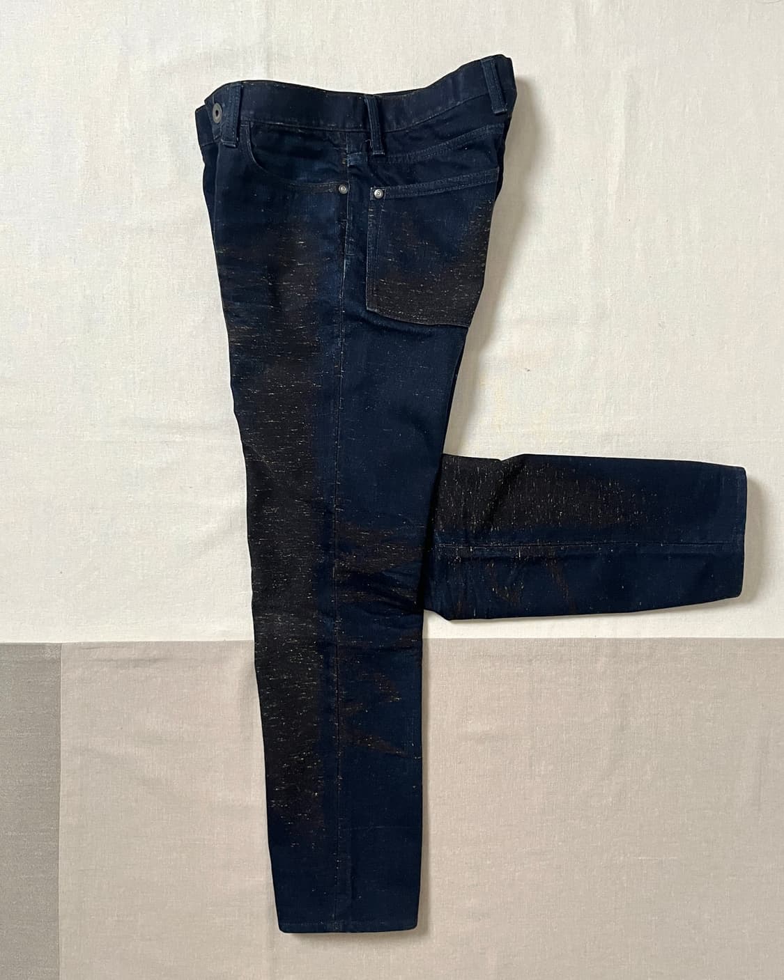 이세이미야케 맨 텍스처믹스 데님팬츠 issey miyake 네프 멜란지 상품이미지3