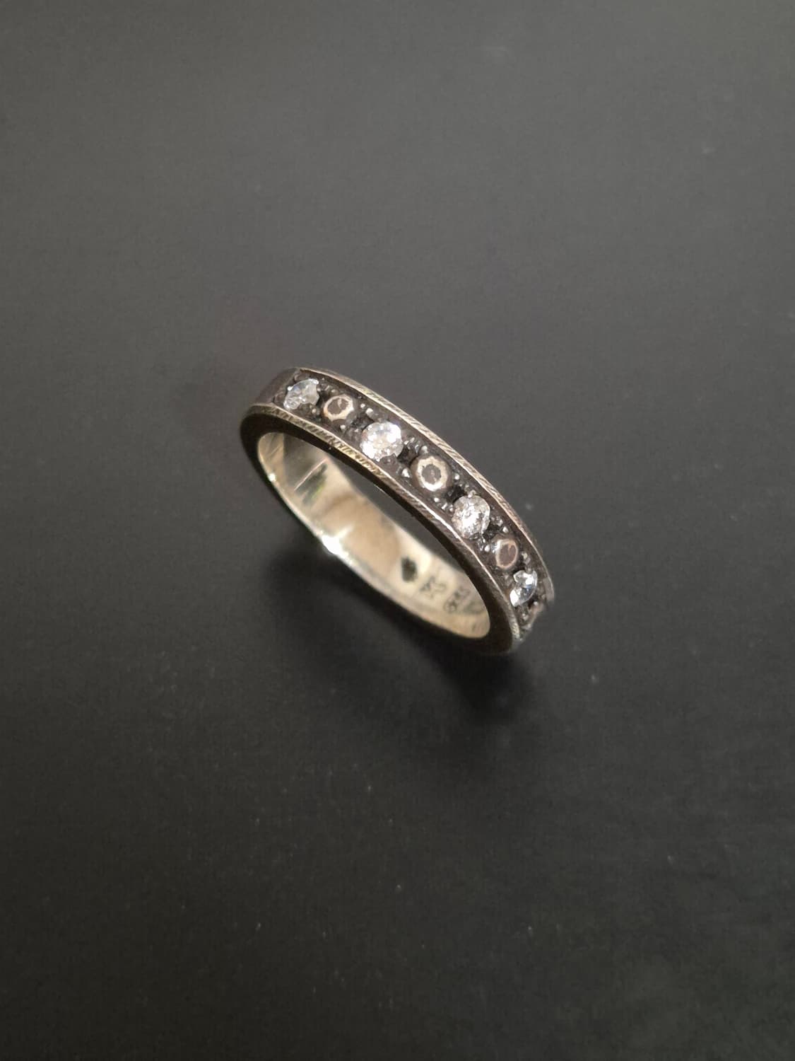 비주류 7pave ring(white) 15호 팝니다 상품이미지1