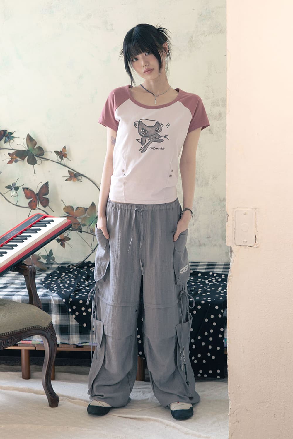 허그유어스킨 Rockstar hugging T (Pink) 상품이미지3