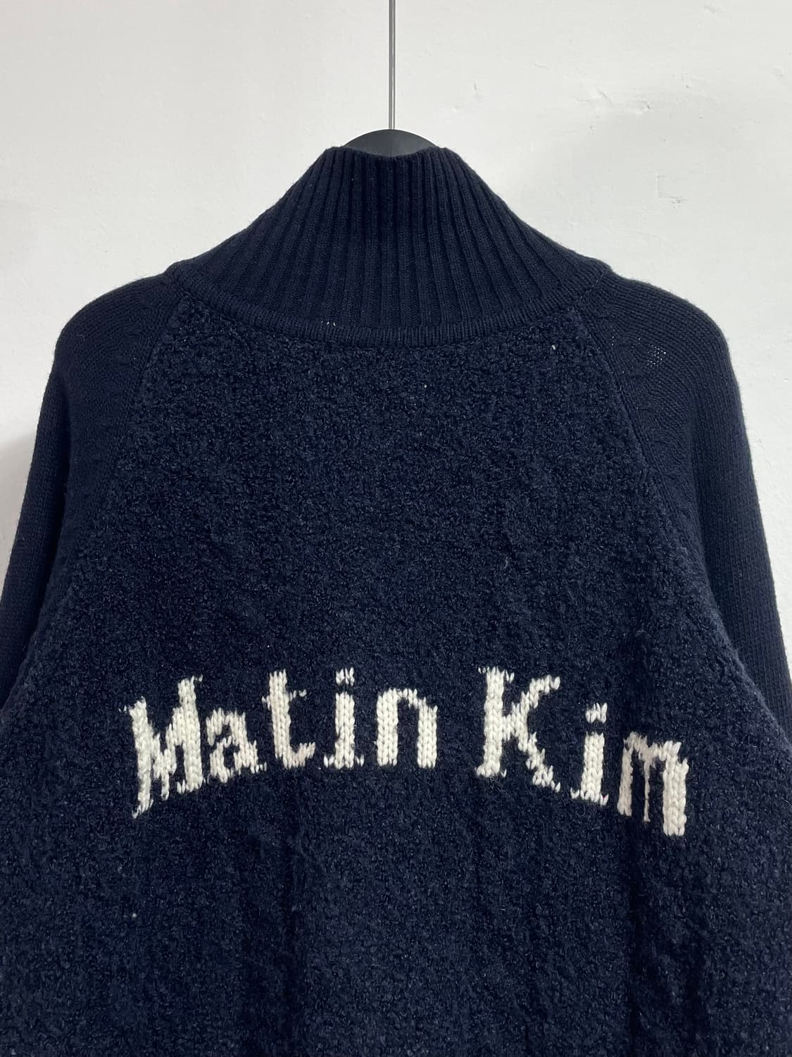  마뗑킴 빅로고 투웨이 울 니트집업 (on.388)   상품이미지2