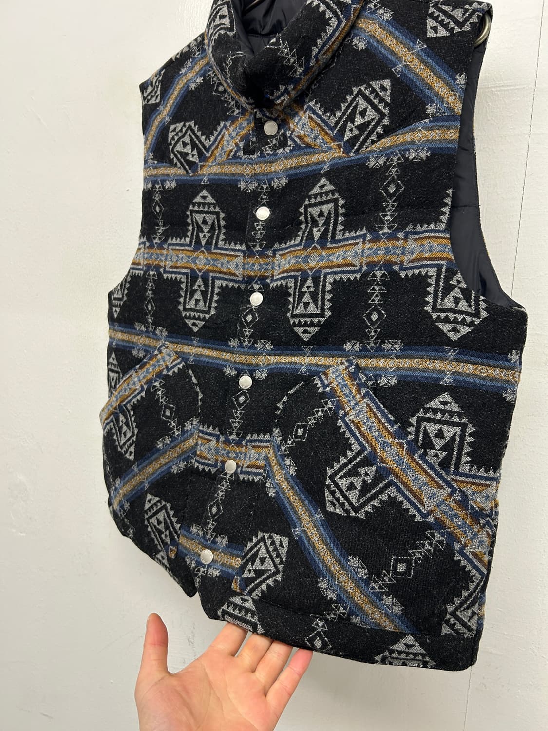 펜들턴 패턴 조끼 패딩 베스트 상품이미지2