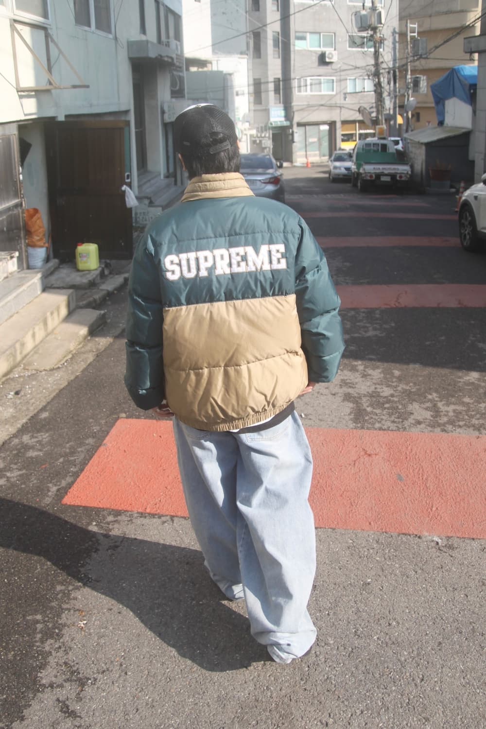 슈프림 14FW 리버시블 다운 푸퍼 패딩 L  상품이미지1