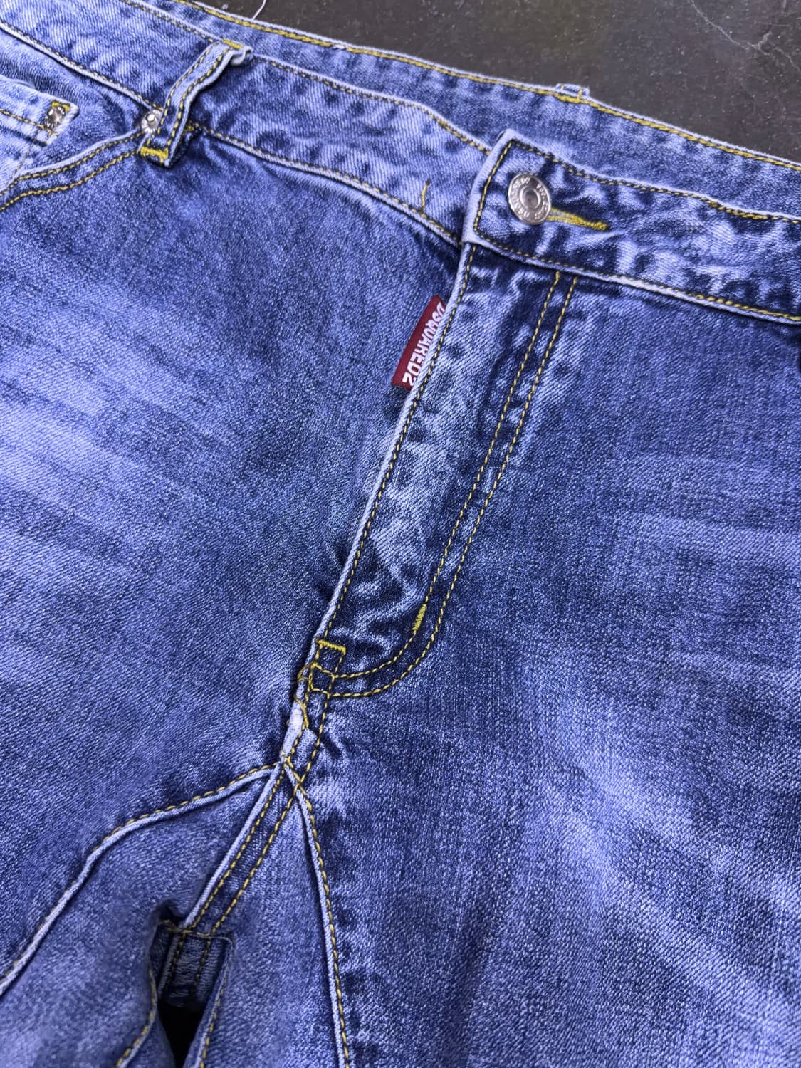 디스퀘어드2 빈티지 디스트로이드 데미지 바이커진 데님팬츠 38 상품이미지4