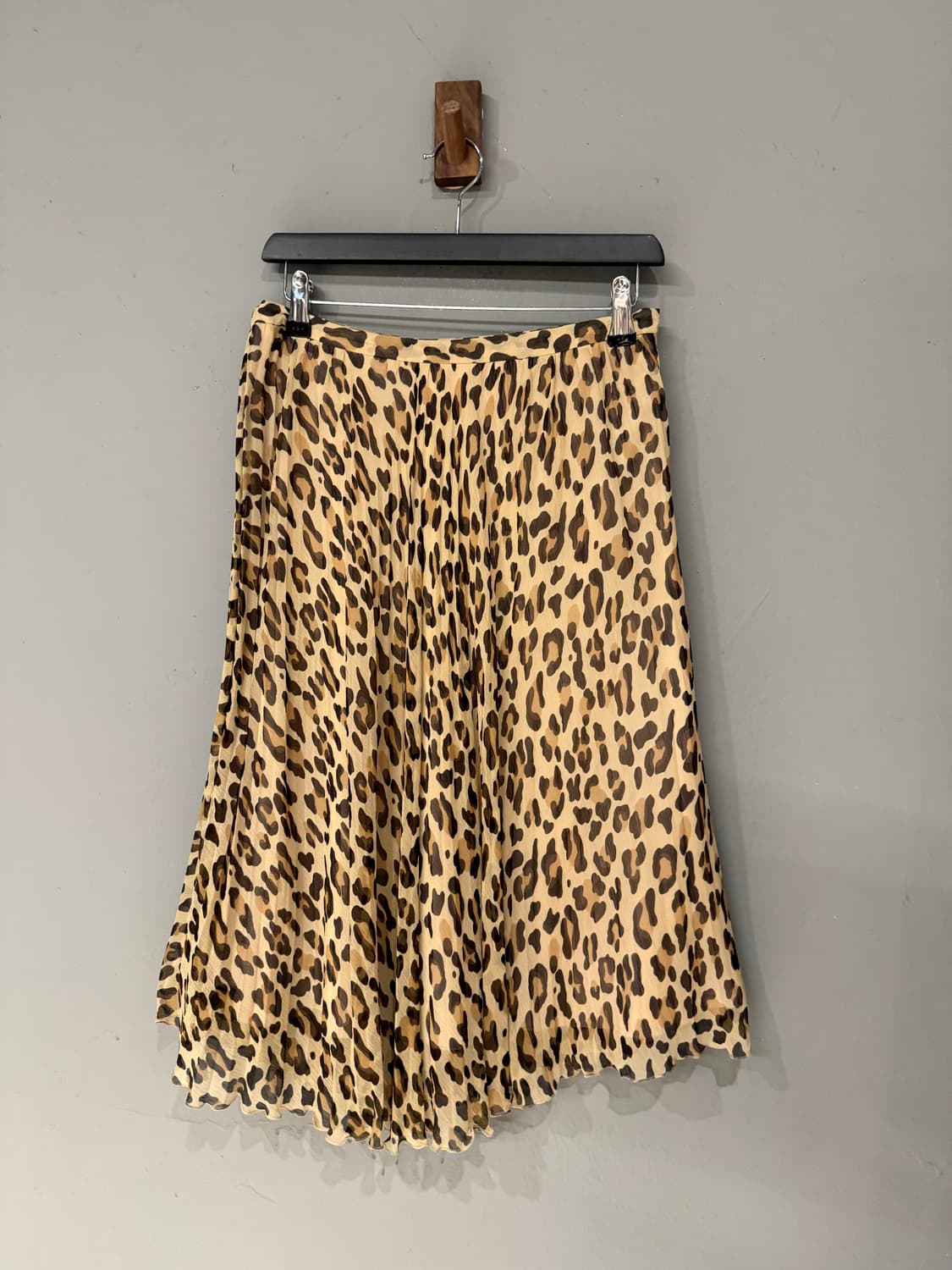 leopard pattern pleats skirt 상품이미지4