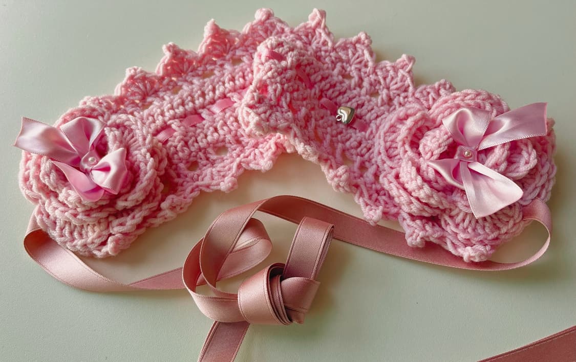 로리타 뜨게 헤드드레스 상품이미지1