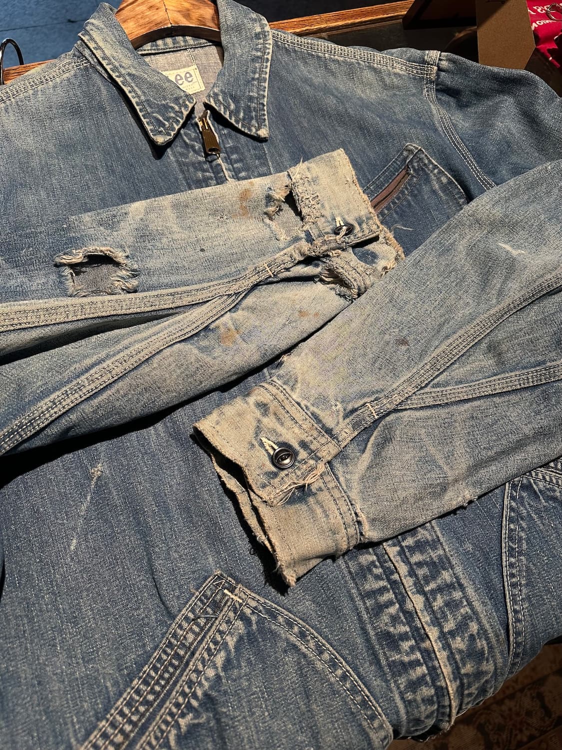 70s USA LEE 91-B Denim Work Jacket 상품이미지9