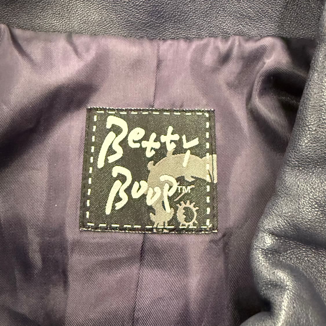 베티붑 카라 퍼플 라이더 가죽 자켓 95 상품이미지5