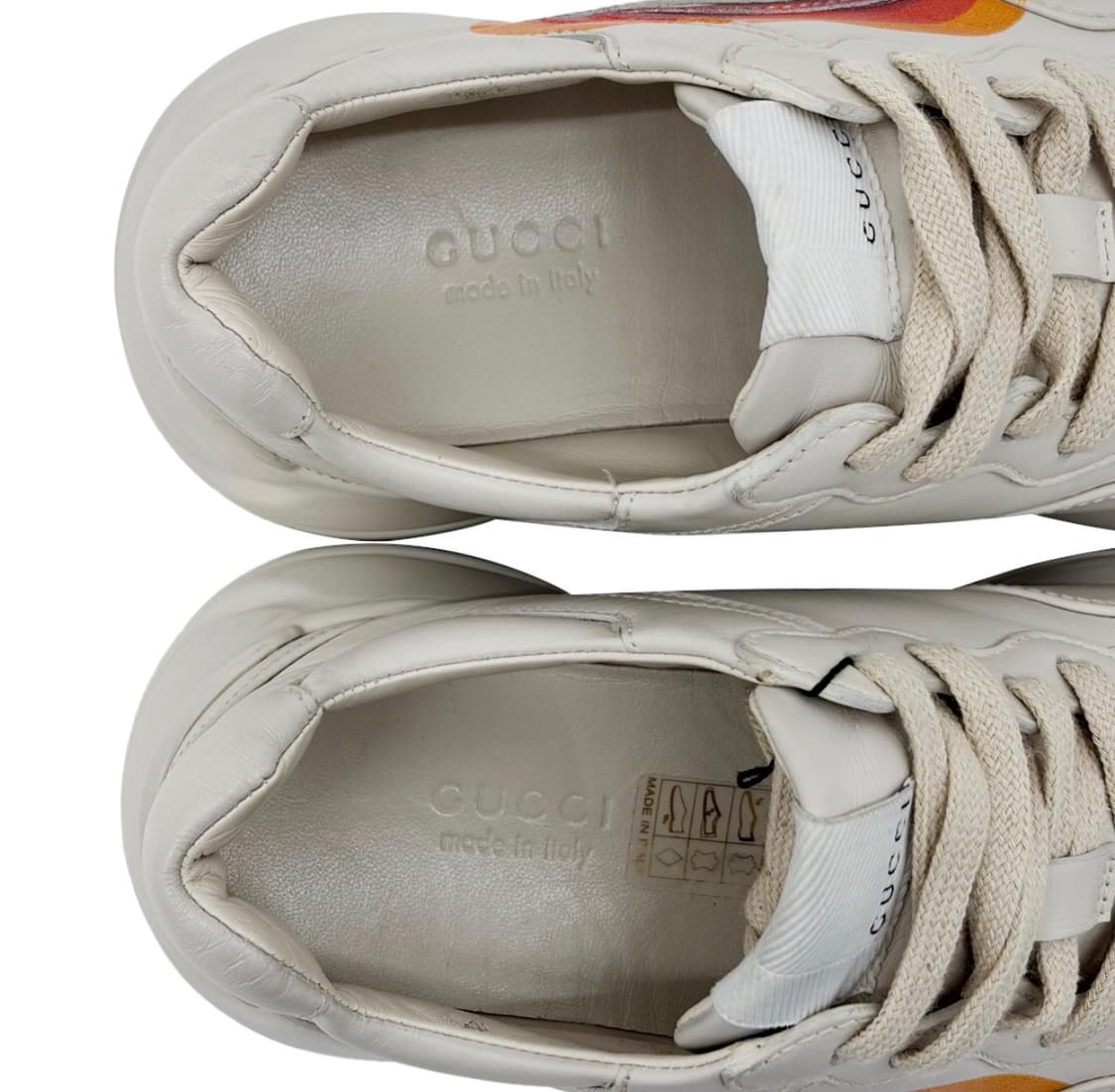 [34.5] 구찌 여성 인터로킹 G 하트 레더 리이톤 롸이톤 스니커즈 상품이미지9