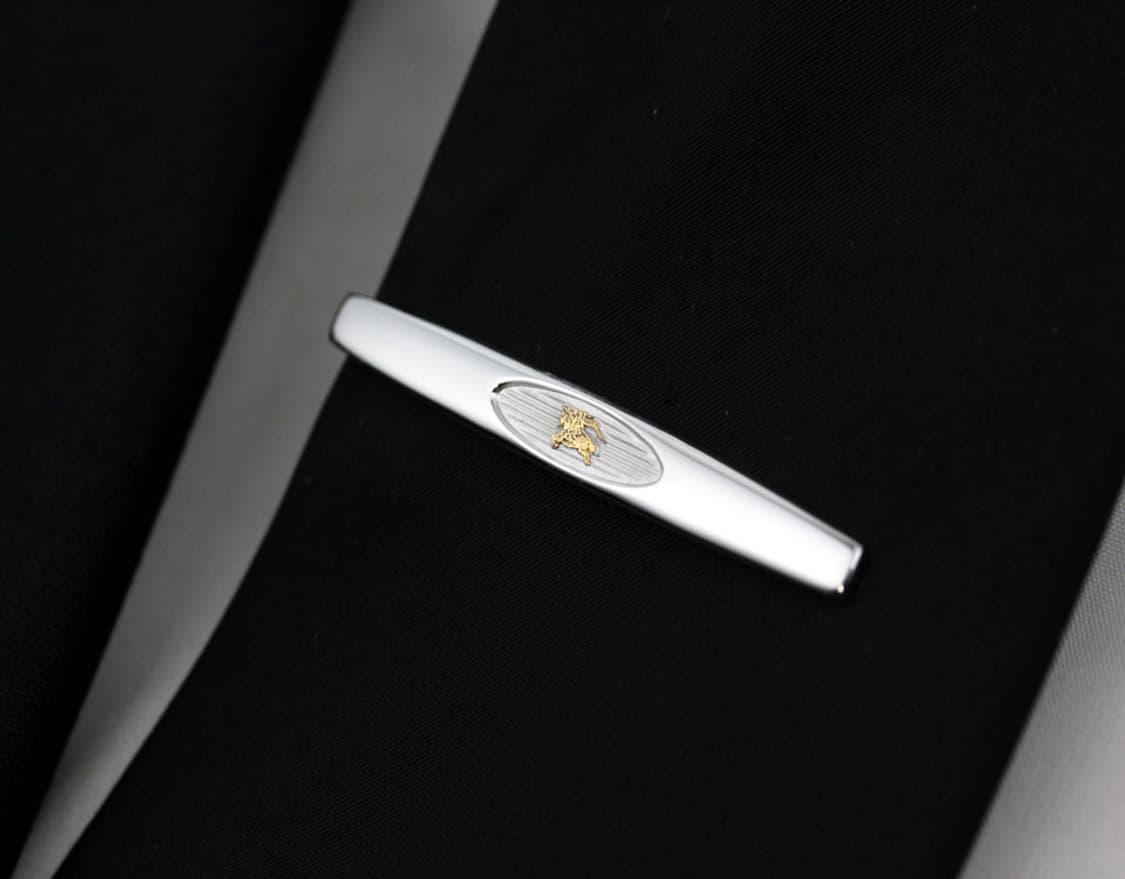 버버리 A등급 5.2cm 은 실버925 유광 남자 명품 넥타이핀 상품이미지8