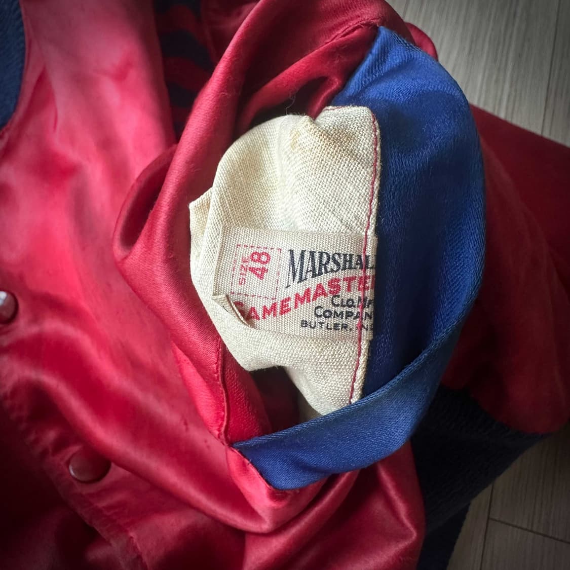 50s USA Vintage Satin Stadium Jacket 상품이미지10