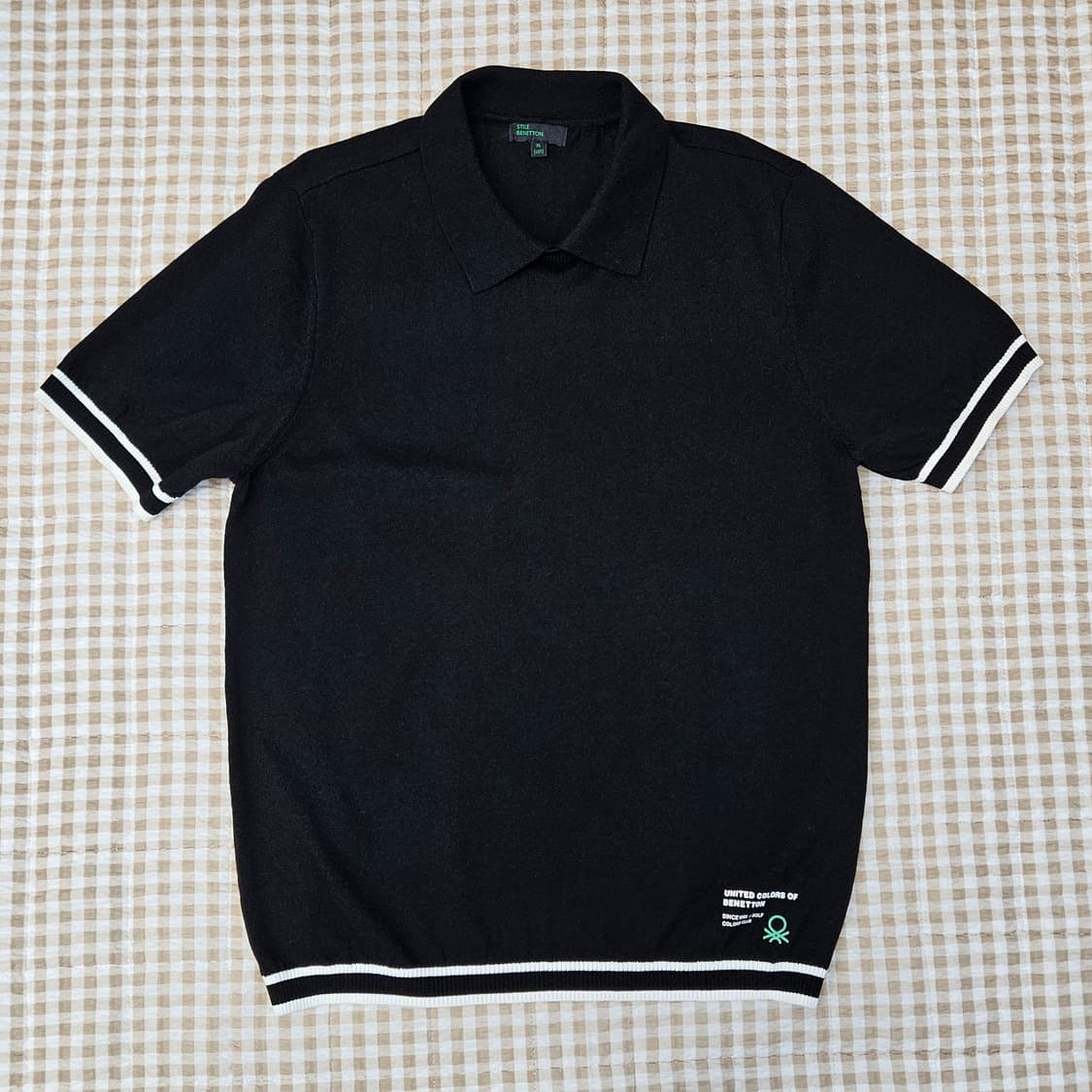 베네통 반소매 니트 카라티 남자100 상품이미지1