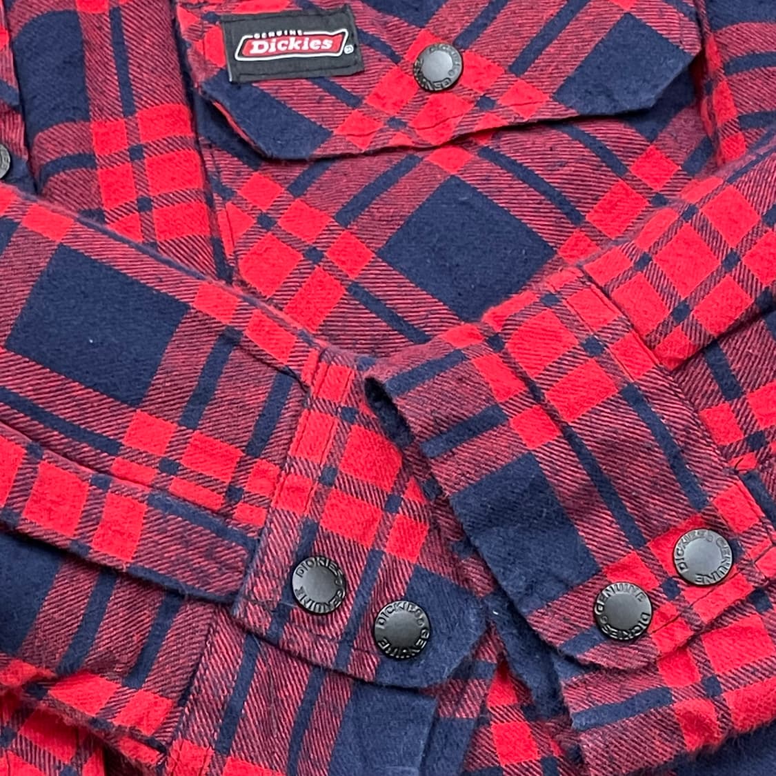 (L) Dickies 디키즈 체크 셔츠 후드 자켓 상품이미지4