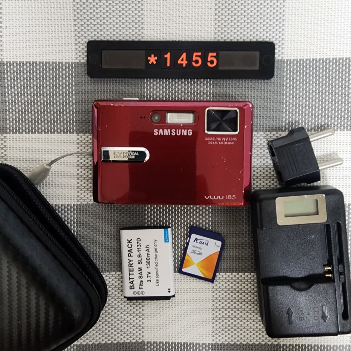 삼성 블루 i85 디지털카메라 레드 파우치포함 상품이미지1