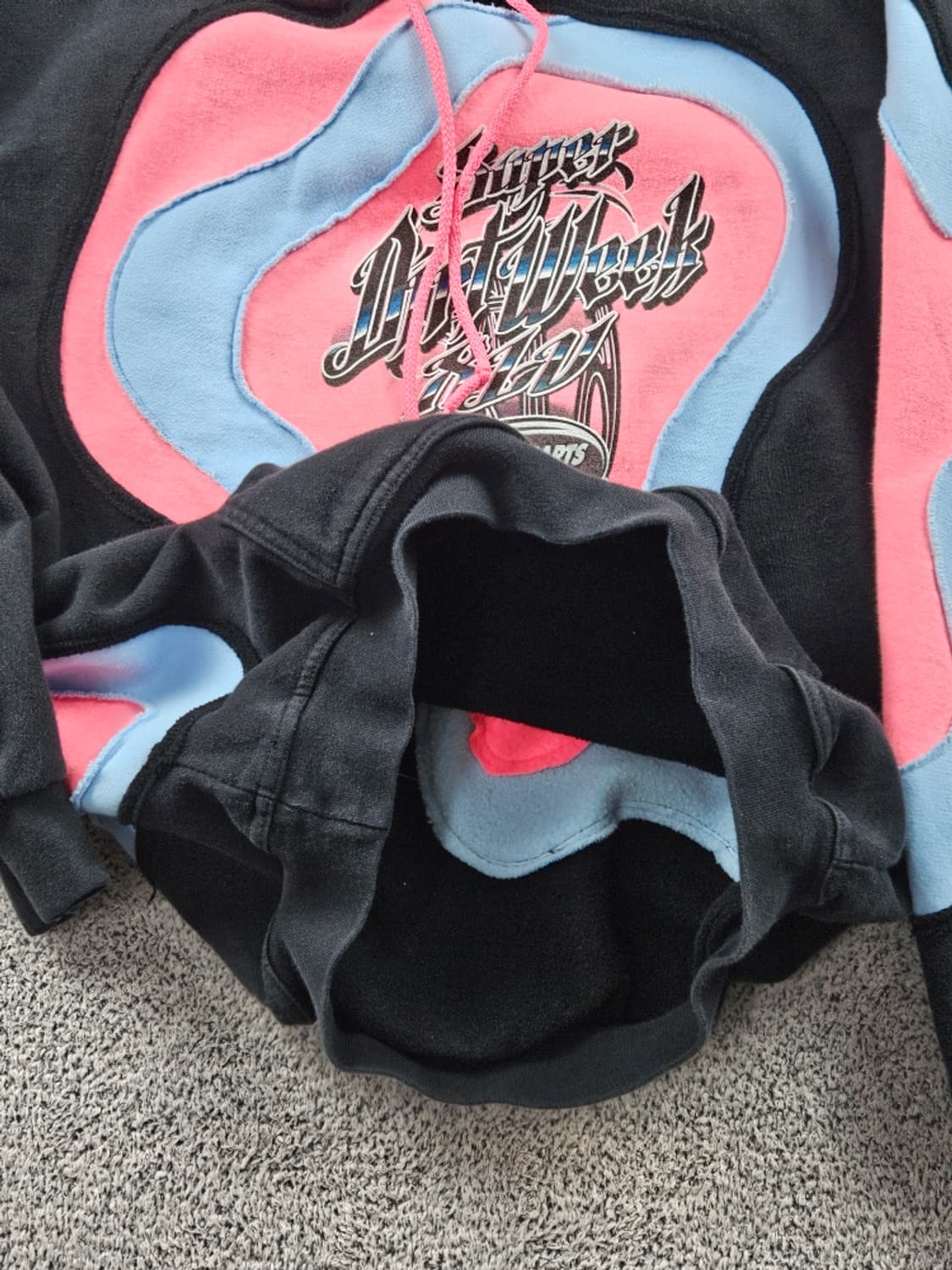 레이싱 프린팅 아플리케 커스텀 후드 티셔츠 ( M ) / 9324 상품이미지9