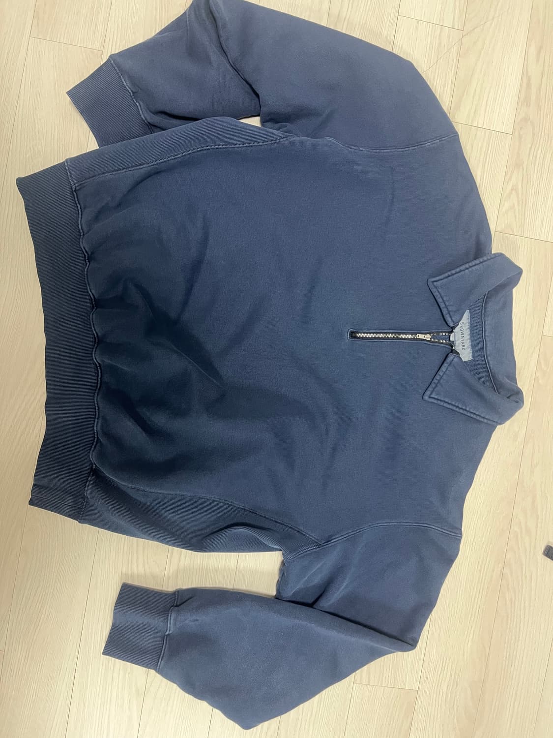 브라운야드 워시드 하프집업/4사이즈 상품이미지1