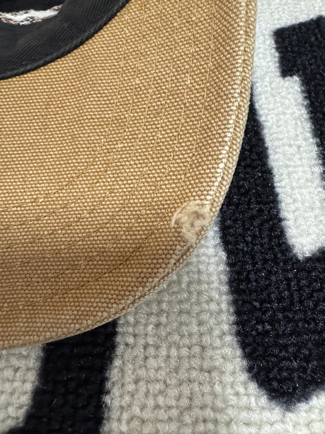 칼하트 레더 스트랩 백 캔버스 캡 블랙 상품이미지7