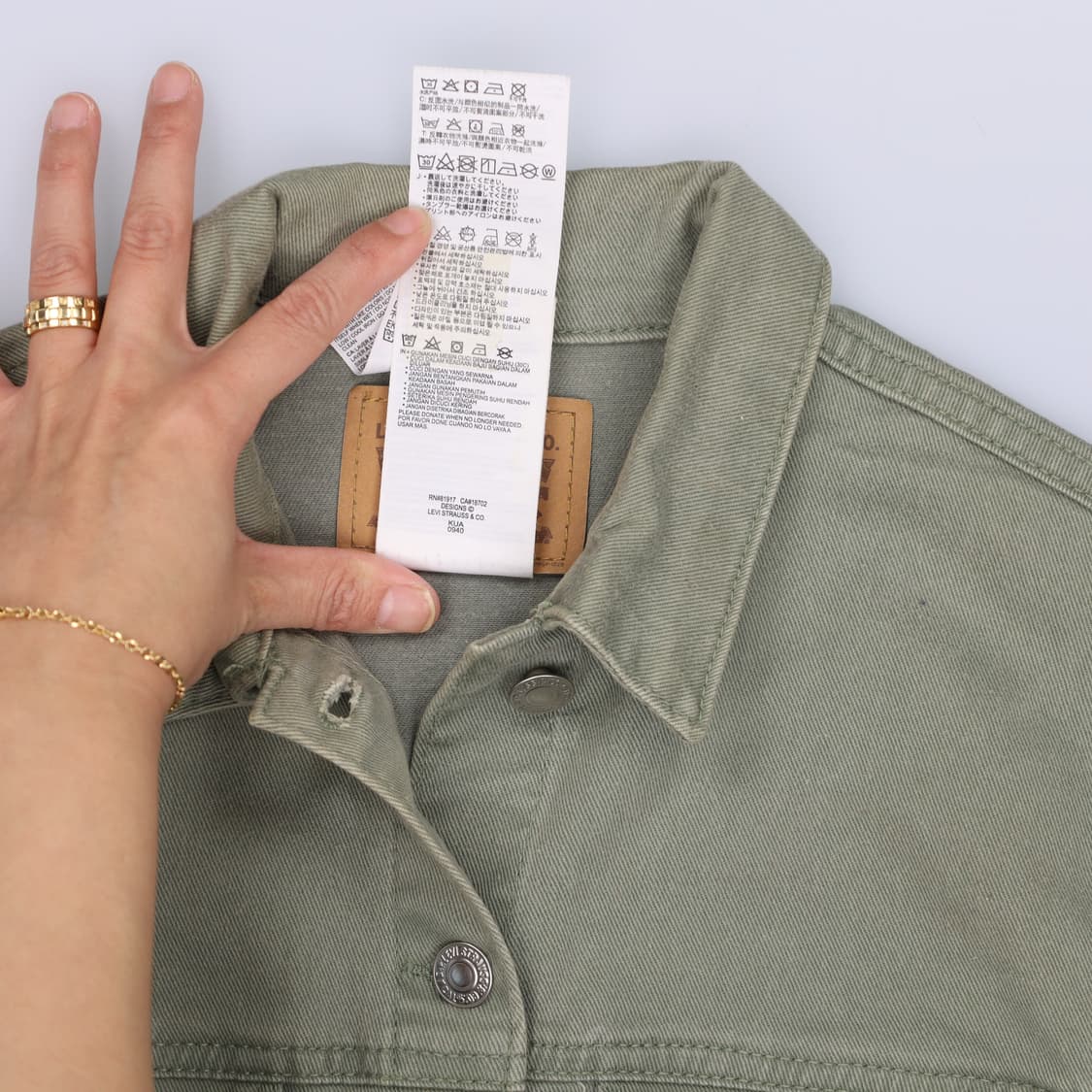 M 리바이스 키즈여성 데님자켓 0305H1 상품이미지5