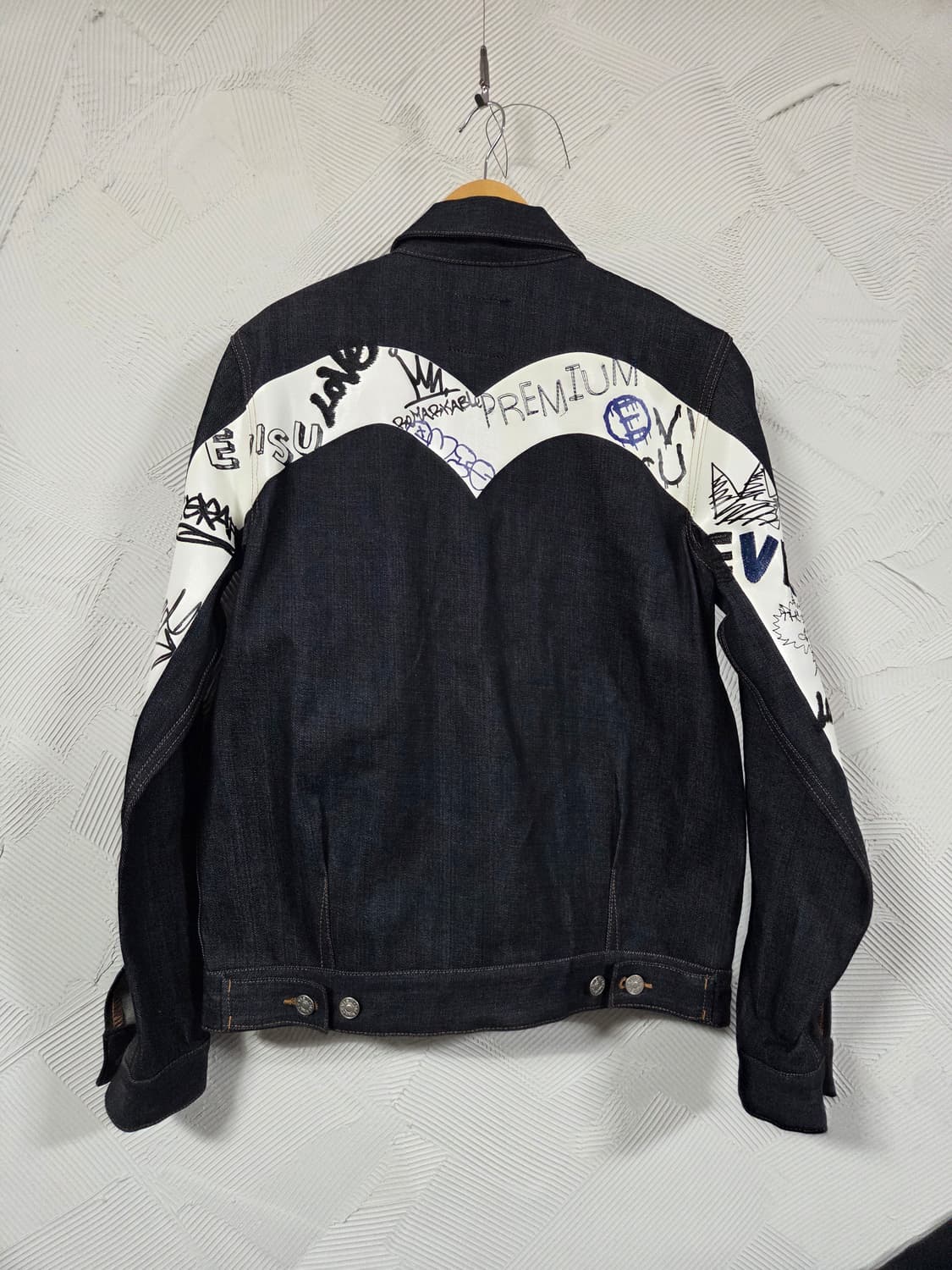 에비수 생지 데님 자켓 상품이미지2