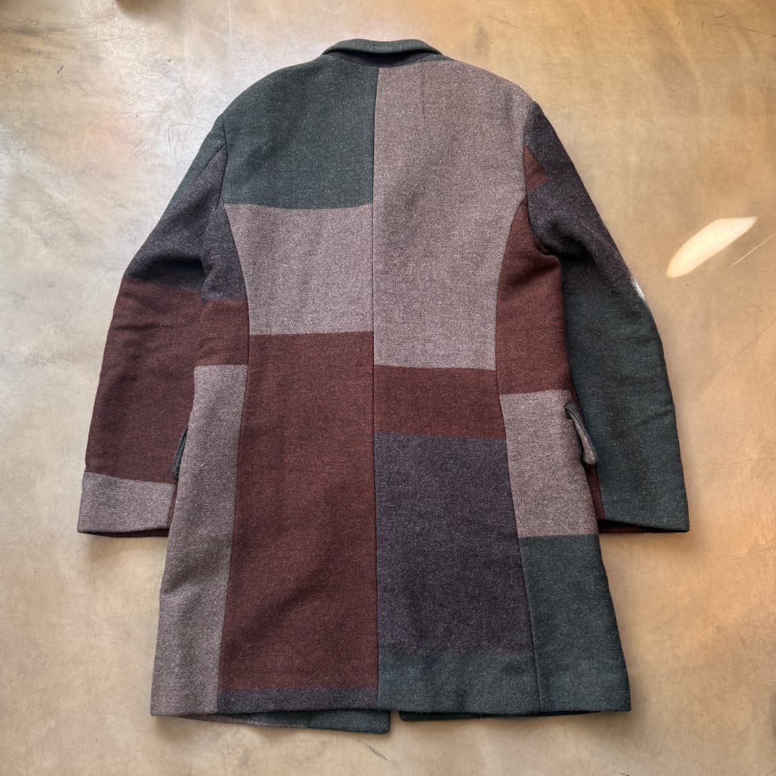 PPCM BY 아베 준이치 멀티 컬러 울 혼방 코트 상품이미지6