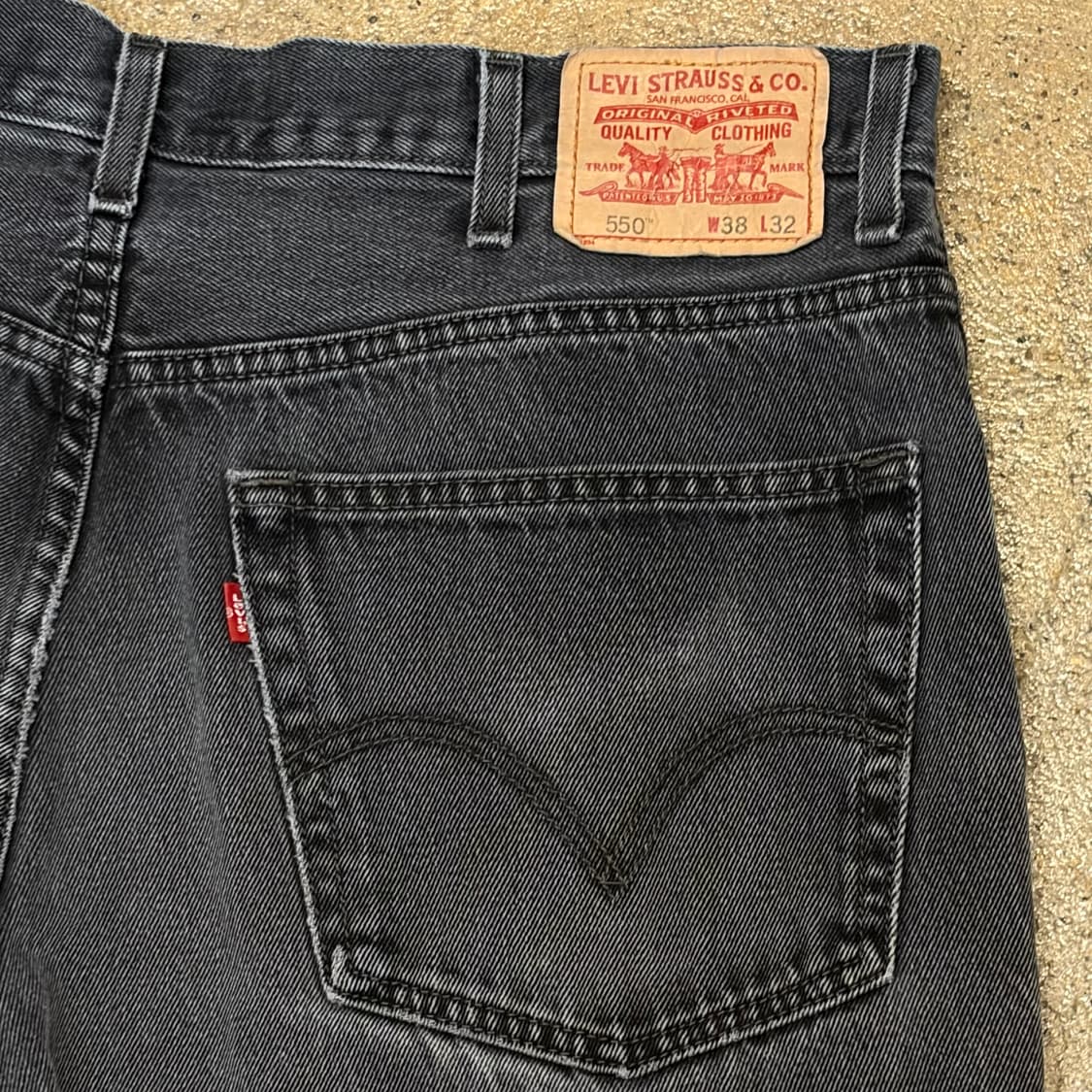 00s 미국 빈티지 리바이스 550 블랙진 청바지 상품이미지8