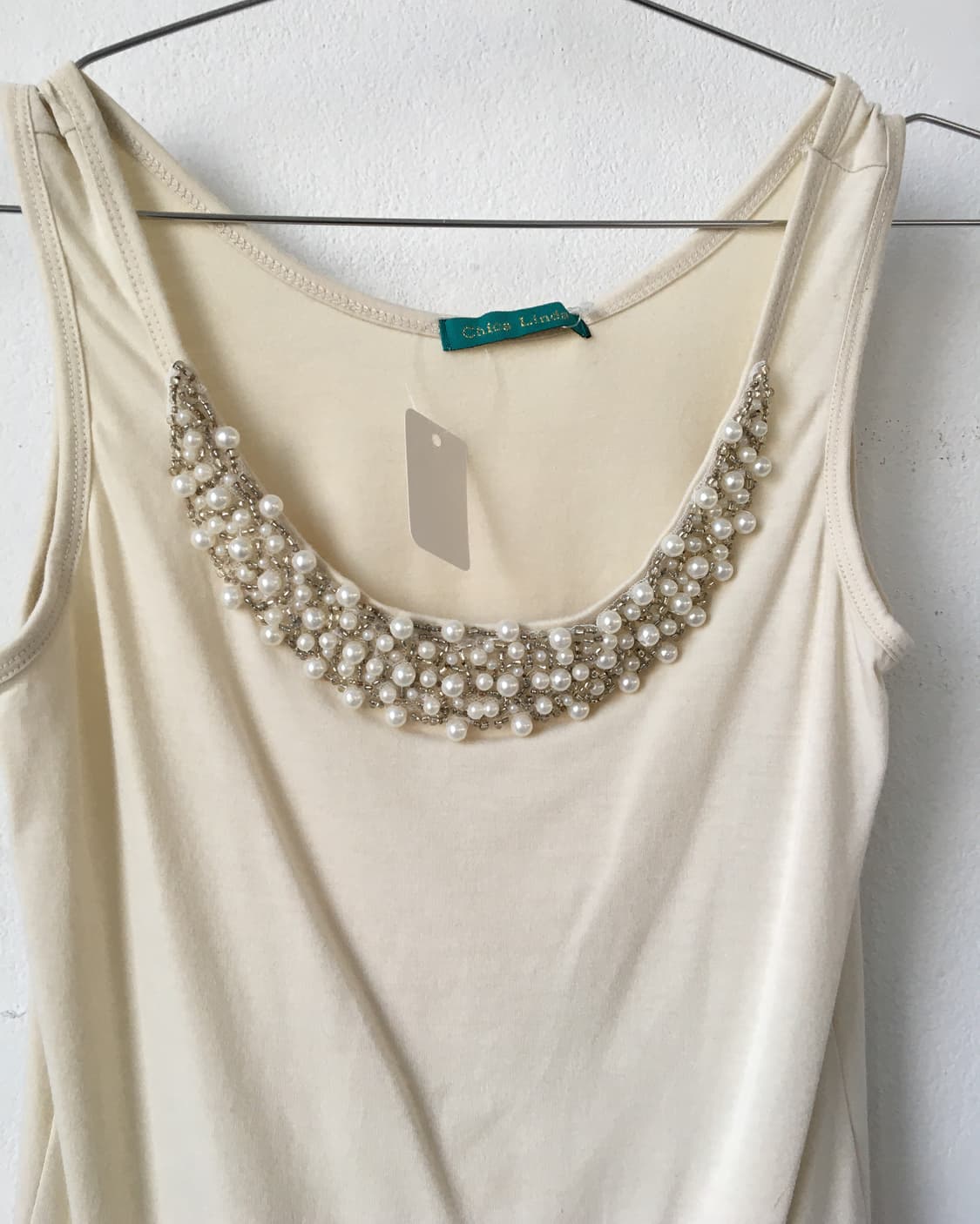 Beads point sleeveless 상품이미지3