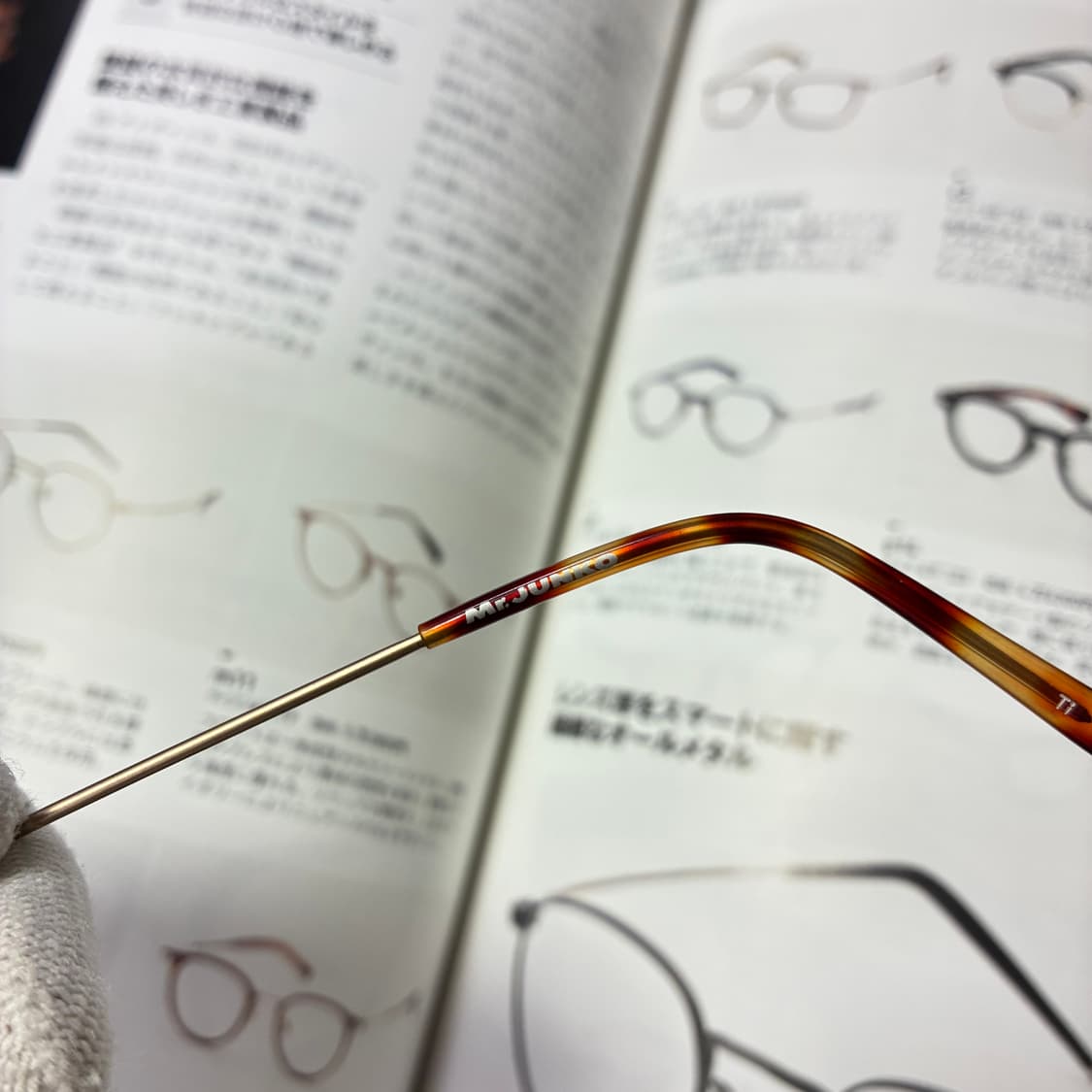 JUNKO KOSHINO MR.JUNKO 준코 코시노 골드 티타늄 안경 상품이미지6