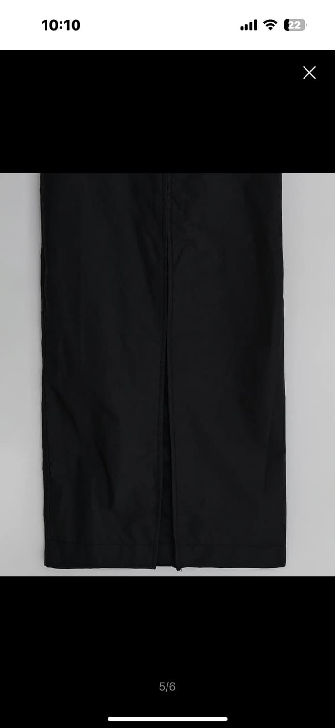 ee NYLON CARGO BOOTCUT PANTS BLACK 상품이미지5