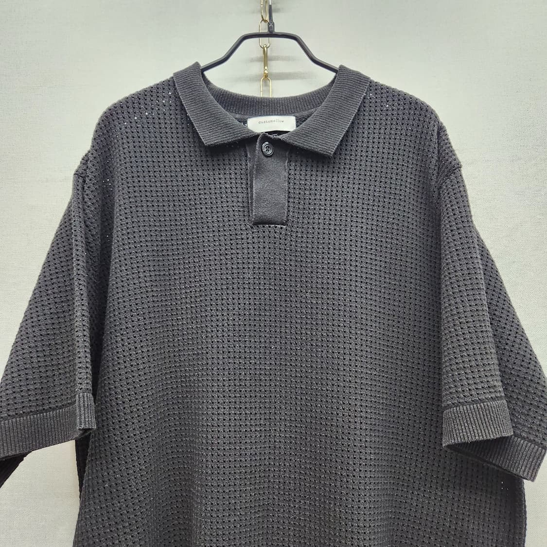 커스텀멜로우 와플패턴 반팔카라 38(XL) 남여공용 상품이미지2