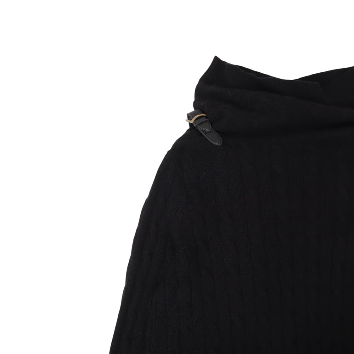 폴로 랄프로렌 레더스트랩 울 캐시미어 케이블 니트 가디건 상품이미지6