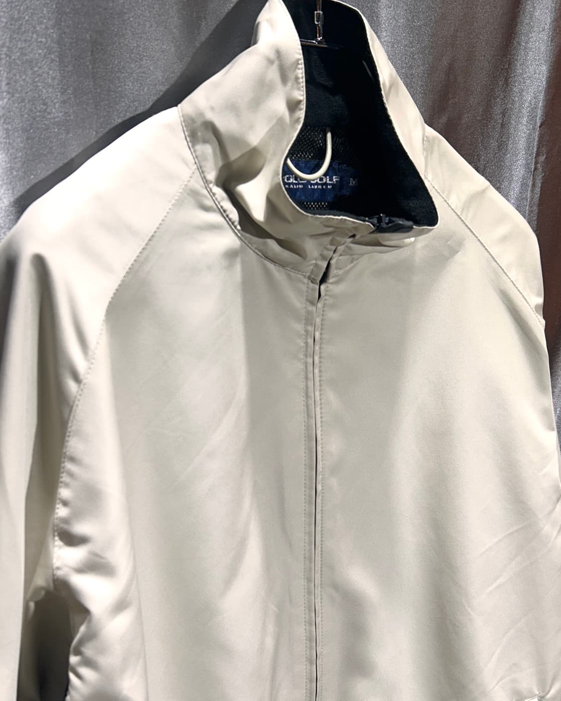 M 폴로랄프로렌 미니멀 스펠링 로고 아이보리 나일론 자켓 상품이미지5