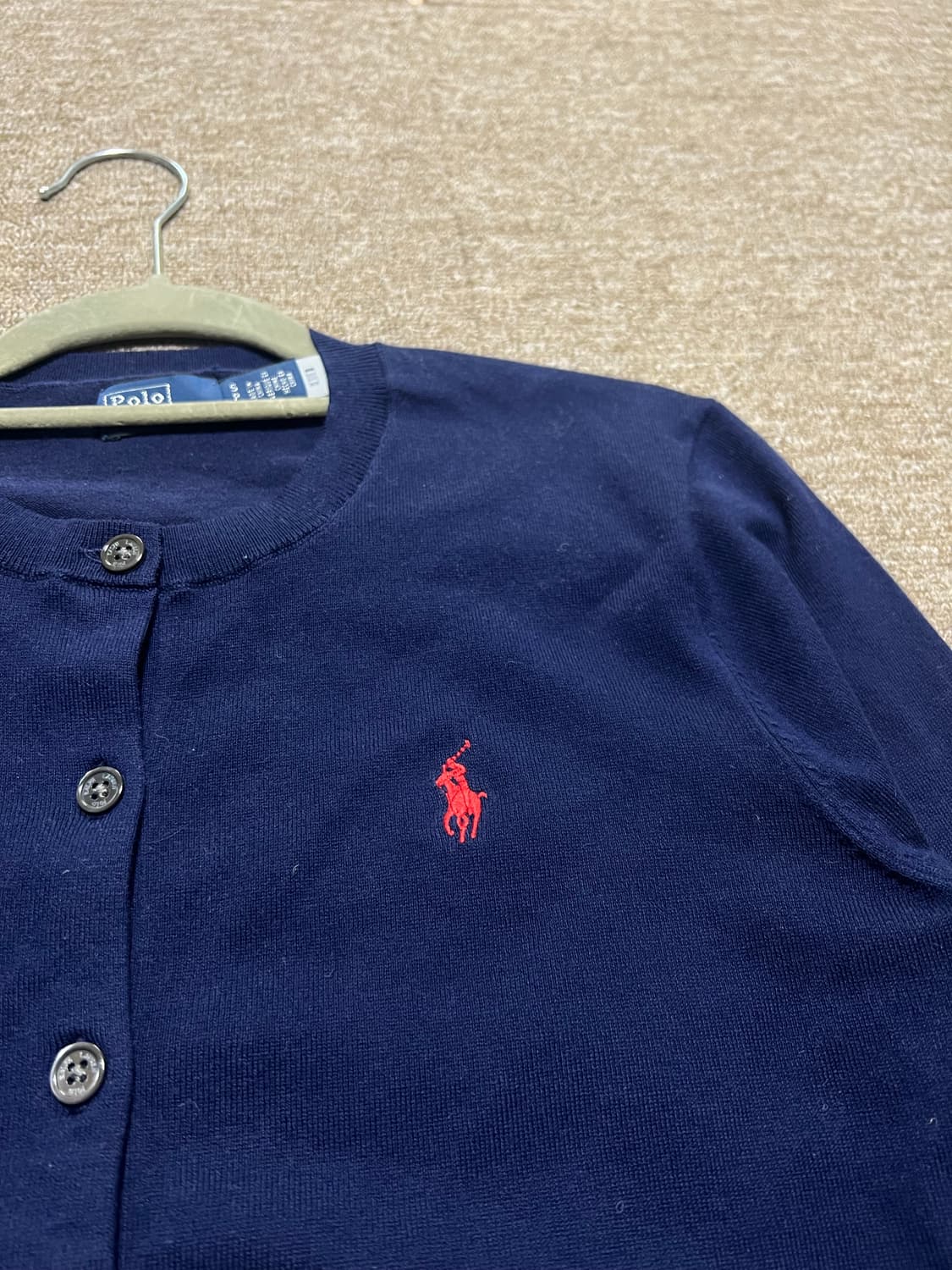 정품) 폴로 랄프로렌 네이비 가디건 S 상품이미지4