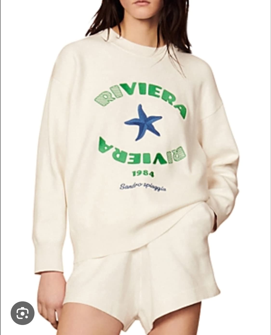 산드로 SANDRO비에라 자수 루즈핏 니트 2사이즈 상품이미지1