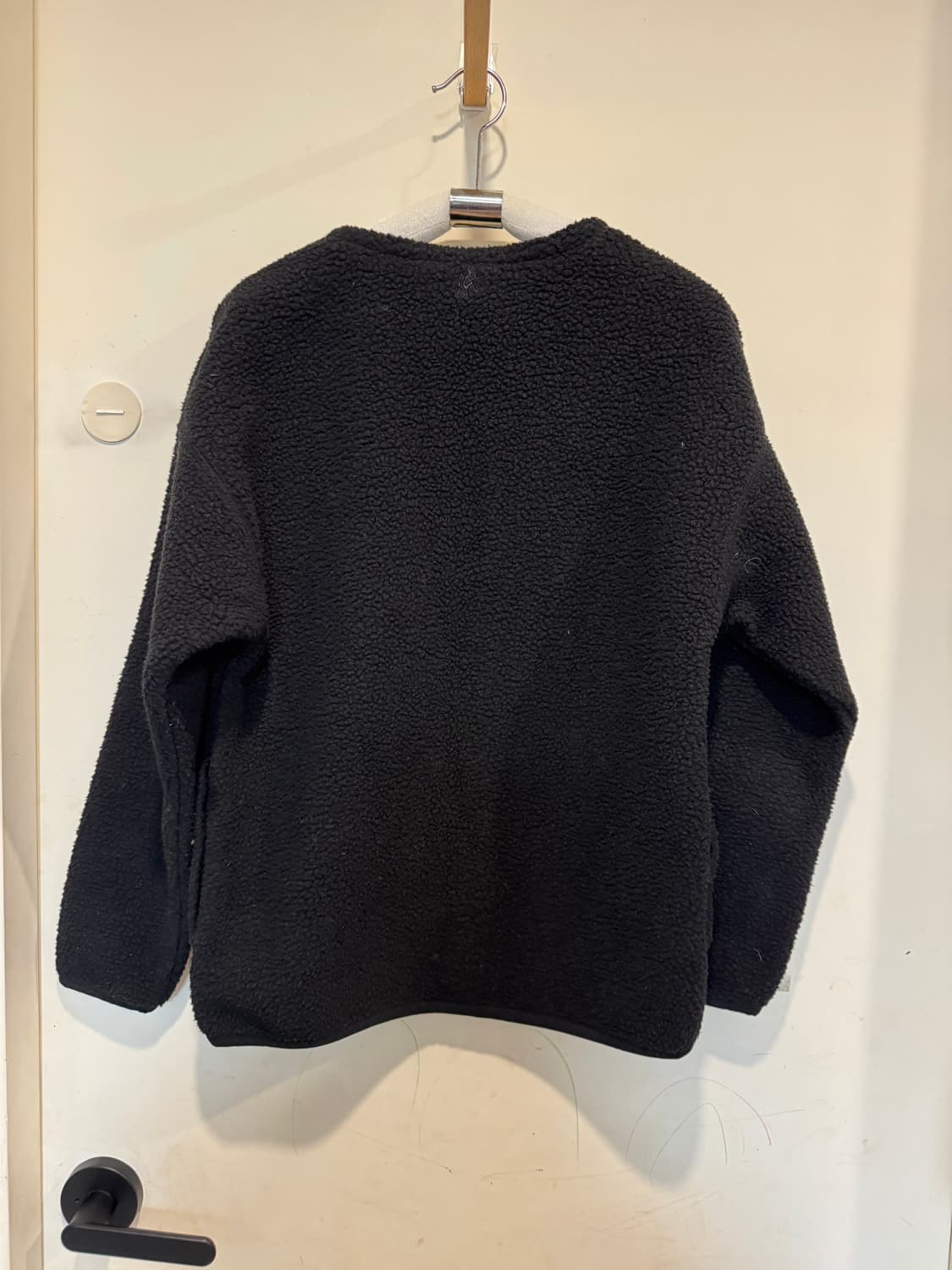 그라미치 보아 플리스 풀오버 스냅티 Black 상품이미지3