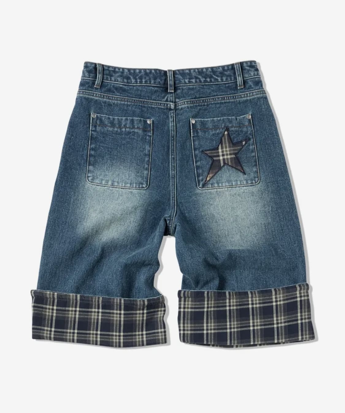 트레블 체크 버뮤다 팬츠 상품이미지1