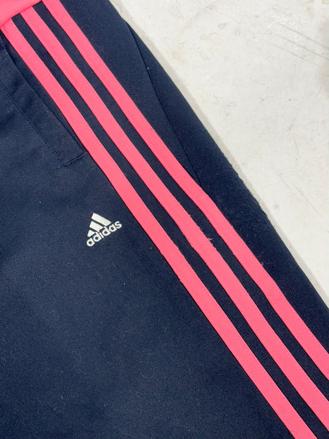 아디다스 네이비 핑크 삼선 와아드 트레이닝 추리닝 팬츠 M  상품이미지6